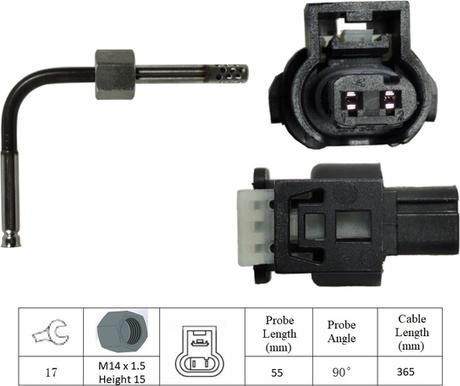 LUCAS LGS7262 - Senzor, temperatura Ispušnih plinova www.molydon.hr