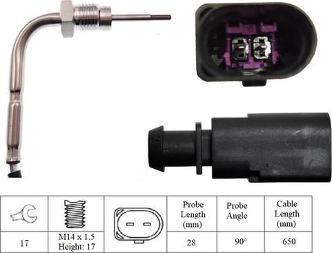 LUCAS LGS7209 - Senzor, temperatura Ispušnih plinova www.molydon.hr