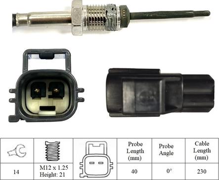 LUCAS LGS7279 - Senzor, temperatura Ispušnih plinova www.molydon.hr