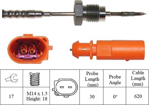 LUCAS LGS7277 - Senzor, temperatura Ispušnih plinova www.molydon.hr