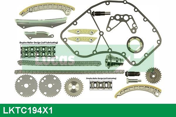 LUCAS LKTC194X1 - Set lanaca razvod i natezači www.molydon.hr