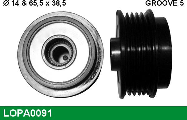 LUCAS LOPA0091 - Remenica, alternator www.molydon.hr