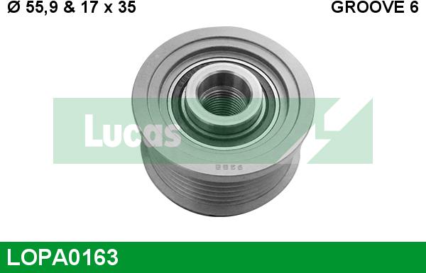 LUCAS LOPA0163 - Remenica, alternator www.molydon.hr