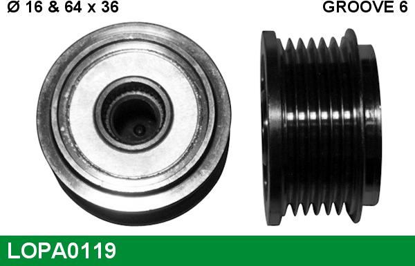 LUCAS LOPA0119 - Remenica, alternator www.molydon.hr