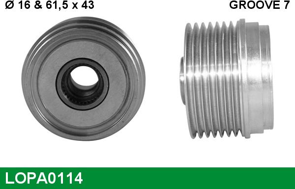 LUCAS LOPA0114 - Remenica, alternator www.molydon.hr