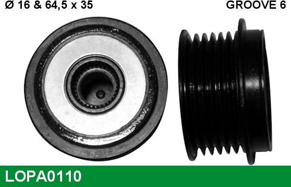 LUCAS LOPA0110 - Remenica, alternator www.molydon.hr