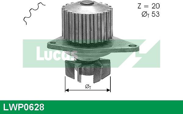 LUCAS LWP0628 - Vodena pumpa www.molydon.hr