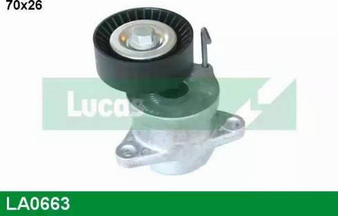 Lucas Engine Drive LA0663 - Natezač remena, klinasti rebrasti remen  www.molydon.hr