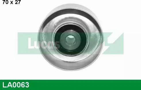 Lucas Engine Drive LA0063 - Vodeći valjak , klinasti rebrasti remen  www.molydon.hr