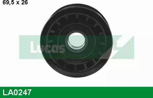 Lucas Engine Drive LA0247 - Vodeći valjak , klinasti rebrasti remen  www.molydon.hr