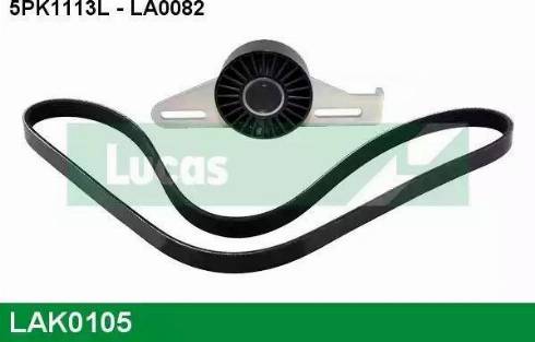 Lucas Engine Drive LAK0105 - Garnitura klinastog rebrastog remena www.molydon.hr