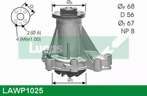 Lucas Engine Drive LAWP1025 - Vodena pumpa www.molydon.hr