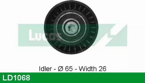 Lucas Engine Drive LD1068 - Vodeći valjak , zupčasti remen  www.molydon.hr