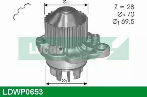 Lucas Engine Drive LDWP0653 - Vodena pumpa www.molydon.hr