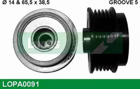 Lucas Engine Drive LOPA0091 - Remenica, alternator www.molydon.hr