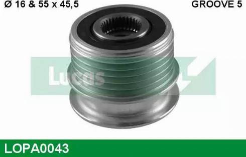 Lucas Engine Drive LOPA0043 - Remenica, alternator www.molydon.hr