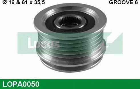 Lucas Engine Drive LOPA0050 - Remenica, alternator www.molydon.hr