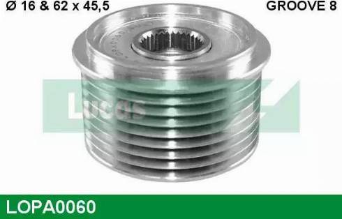 Lucas Engine Drive LOPA0060 - Remenica, alternator www.molydon.hr