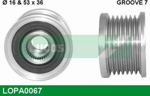 Lucas Engine Drive LOPA0067 - Remenica, alternator www.molydon.hr