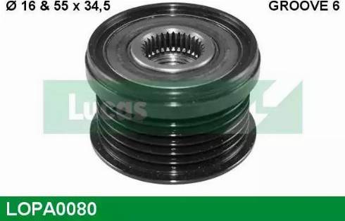 Lucas Engine Drive LOPA0080 - Remenica, alternator www.molydon.hr