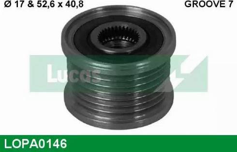 Lucas Engine Drive LOPA0146 - Remenica, alternator www.molydon.hr