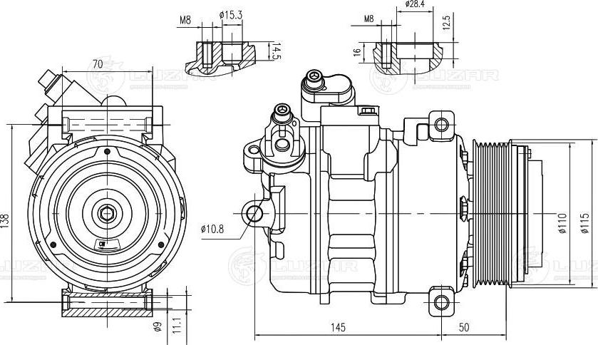 Luzar LCAC 2672 - Kompresor, klima-Uređaj www.molydon.hr