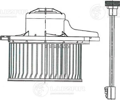 Luzar LFh 0863 - Elektromotor, ventilator kabine/unutrasnjeg prostora www.molydon.hr