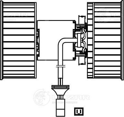 Luzar LFh 1603 - Elektromotor, ventilator kabine/unutrasnjeg prostora www.molydon.hr