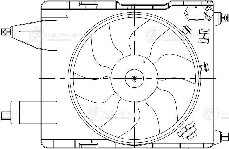 Luzar LFK 0909 - Ventilator, hladjenje motora www.molydon.hr