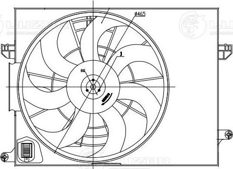 Luzar LFK 08Y5 - Elektromotor, ventilator kabine/unutrasnjeg prostora www.molydon.hr