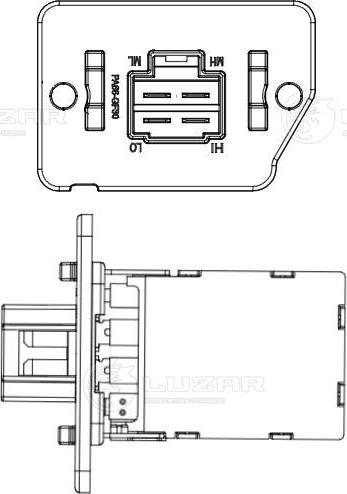 Luzar LFR 0865 - Otpornik, ventilator kabine/unutrasnjeg prostora www.molydon.hr