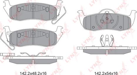 LYNXauto BD-4204 - Komplet Pločica, disk-kočnica www.molydon.hr