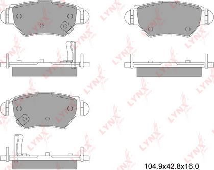 LYNXauto BD-5910 - Komplet Pločica, disk-kočnica www.molydon.hr