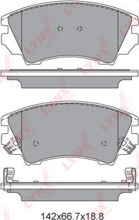 LYNXauto BD-5927 - Komplet Pločica, disk-kočnica www.molydon.hr