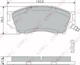 LYNXauto BD-5114 - Komplet Pločica, disk-kočnica www.molydon.hr