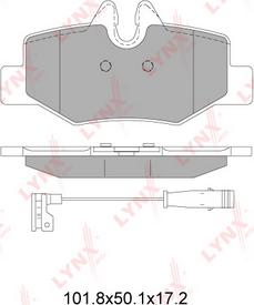 LYNXauto BD-5353 - Komplet Pločica, disk-kočnica www.molydon.hr