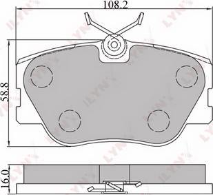 LYNXauto BD-5301 - Komplet Pločica, disk-kočnica www.molydon.hr