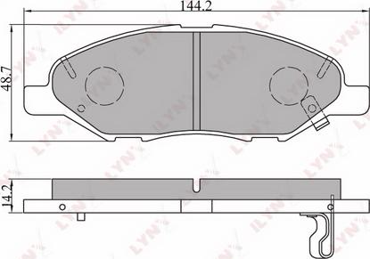 LYNXauto BD-5707 - Komplet Pločica, disk-kočnica www.molydon.hr