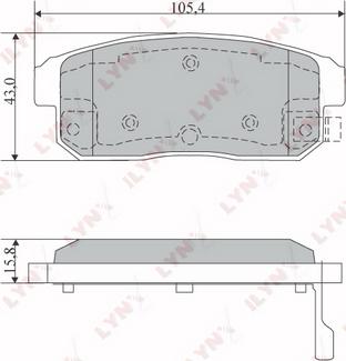 LYNXauto BD-5719 - Komplet Pločica, disk-kočnica www.molydon.hr