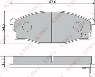 LYNXauto BD-5734 - Komplet Pločica, disk-kočnica www.molydon.hr