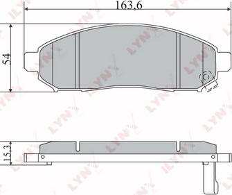 LYNXauto BD-5731 - Komplet Pločica, disk-kočnica www.molydon.hr