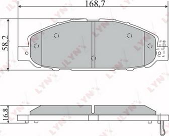 LYNXauto BD-5732 - Komplet Pločica, disk-kočnica www.molydon.hr