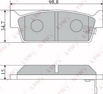 LYNXauto BD-5726 - Komplet Pločica, disk-kočnica www.molydon.hr