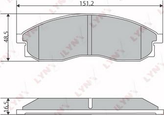 LYNXauto BD-5723 - Komplet Pločica, disk-kočnica www.molydon.hr