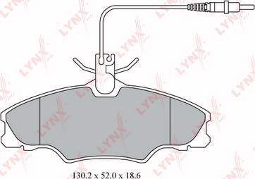 LYNXauto BD-6108 - Komplet Pločica, disk-kočnica www.molydon.hr