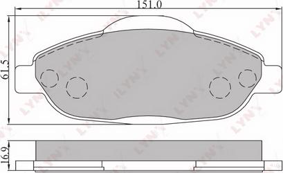 LYNXauto BD-6102 - Komplet Pločica, disk-kočnica www.molydon.hr