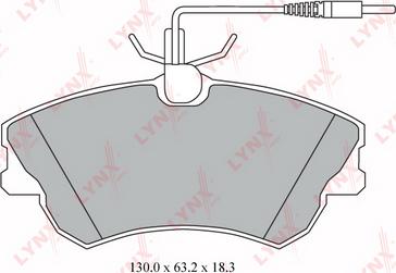 LYNXauto BD-6307 - Komplet Pločica, disk-kočnica www.molydon.hr