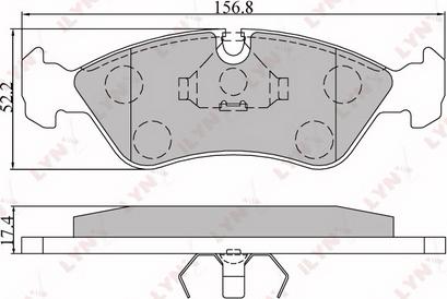 LYNXauto BD-1402 - Komplet Pločica, disk-kočnica www.molydon.hr