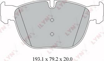 LYNXauto BD-1418 - Komplet Pločica, disk-kočnica www.molydon.hr