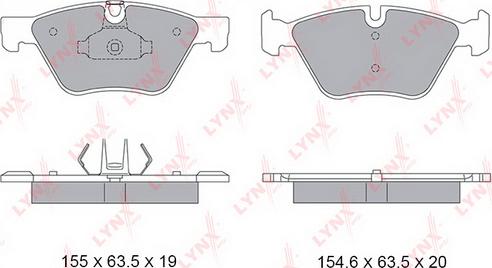 LYNXauto BD-1434 - Komplet Pločica, disk-kočnica www.molydon.hr